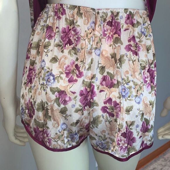 Vintage Satin Pajama Two Piece Set Size Large - Picture 10 of 12